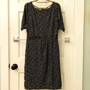 Ann Taylor Polka-dot Midi Dress